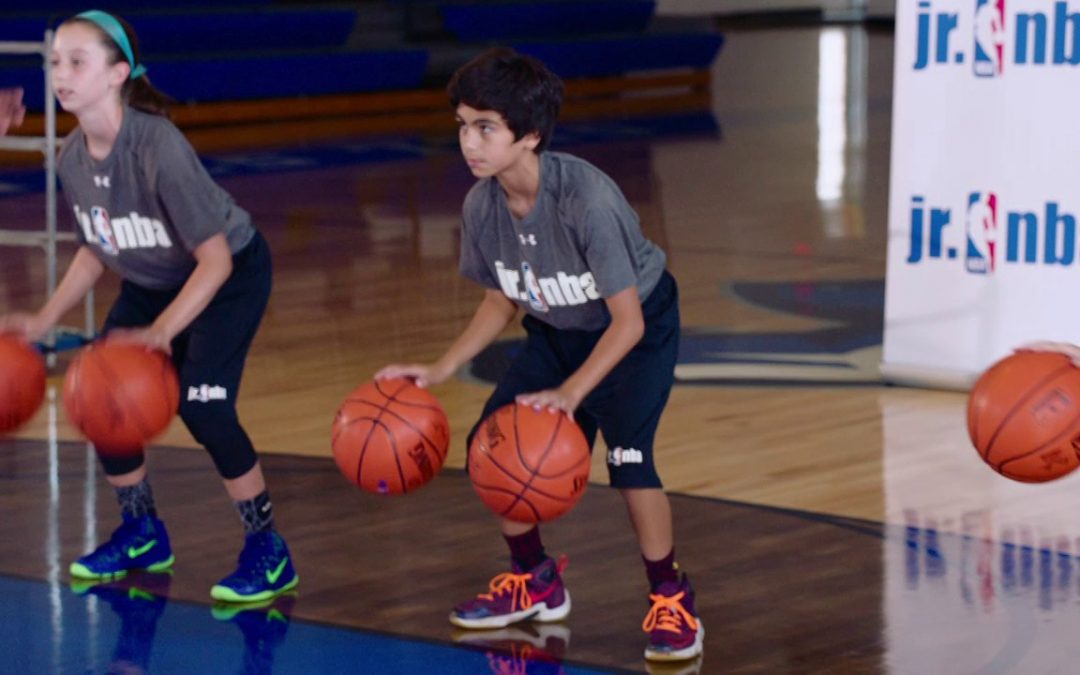 Stationary 2-Ball Dribble Drill (Same Time)