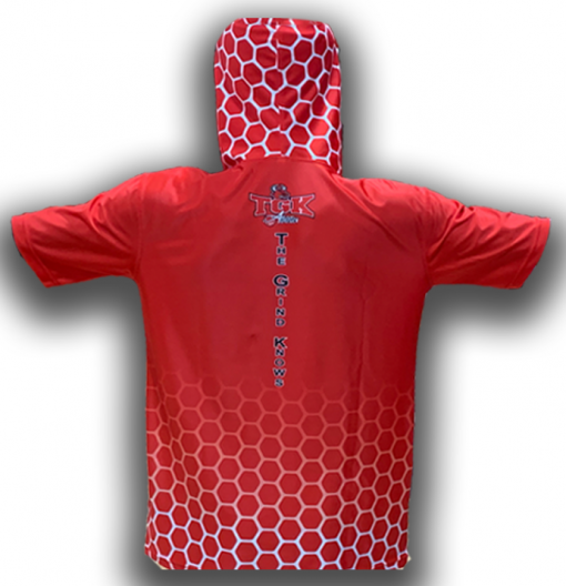 Dry-Fit Hoodie Warm-Up - RED - Image 2