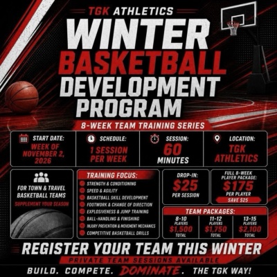 WINTER BASKETBALL DEVELOPMENT PROGRAM 8-WEEK TEAM TRAINING SERIES